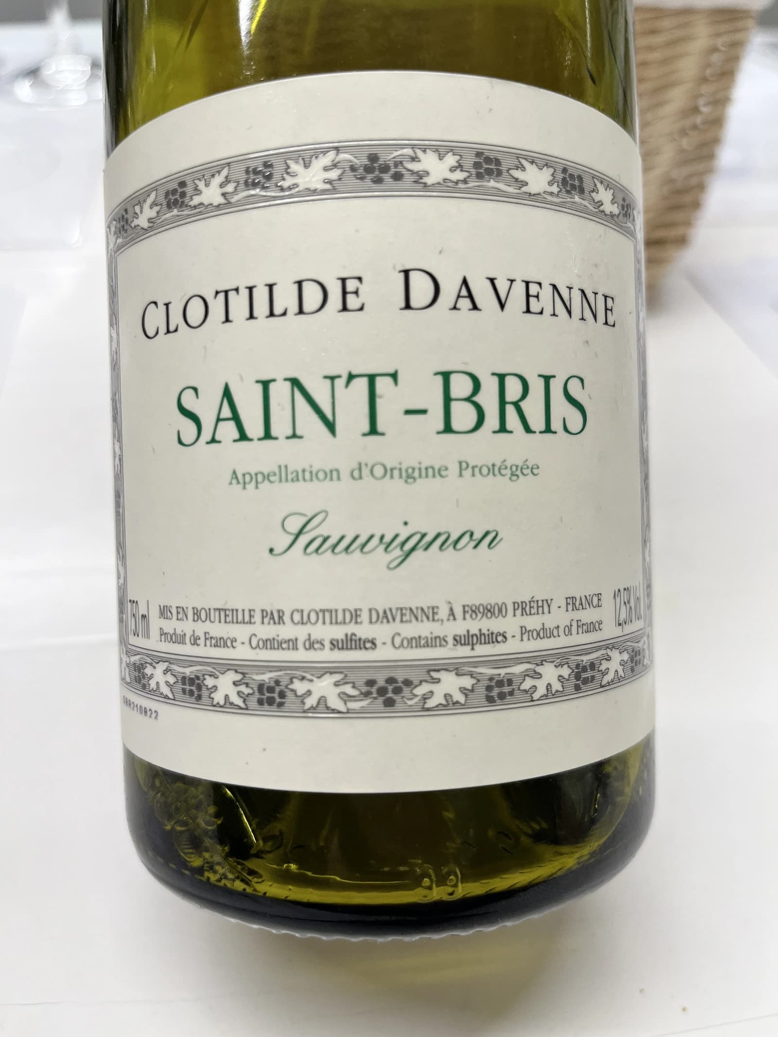 Clotilde Davenne Saint-Bris Sauvignon 2021