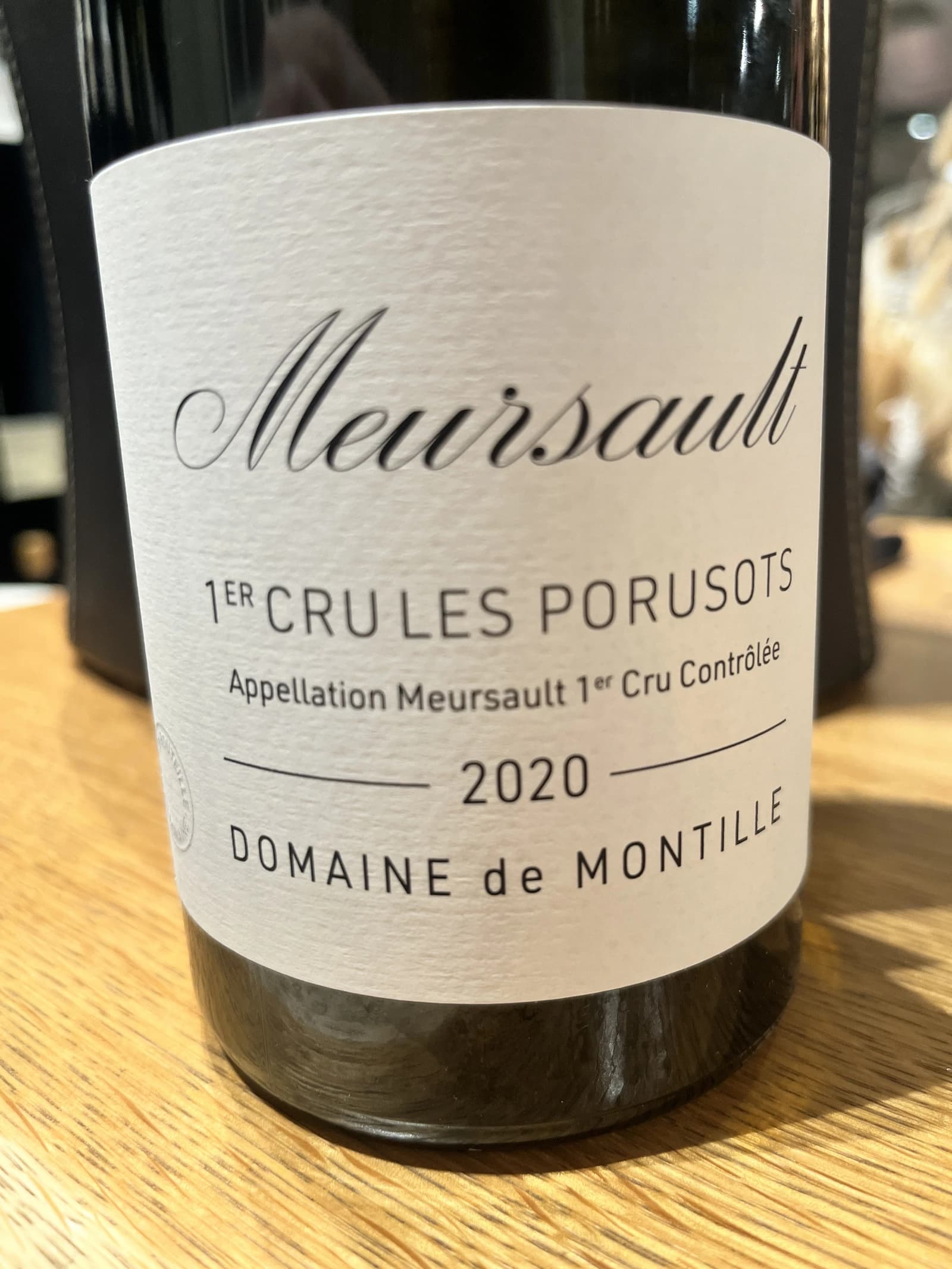 Domaine de Montille Meursault 1er Cru Les Porusots 2020