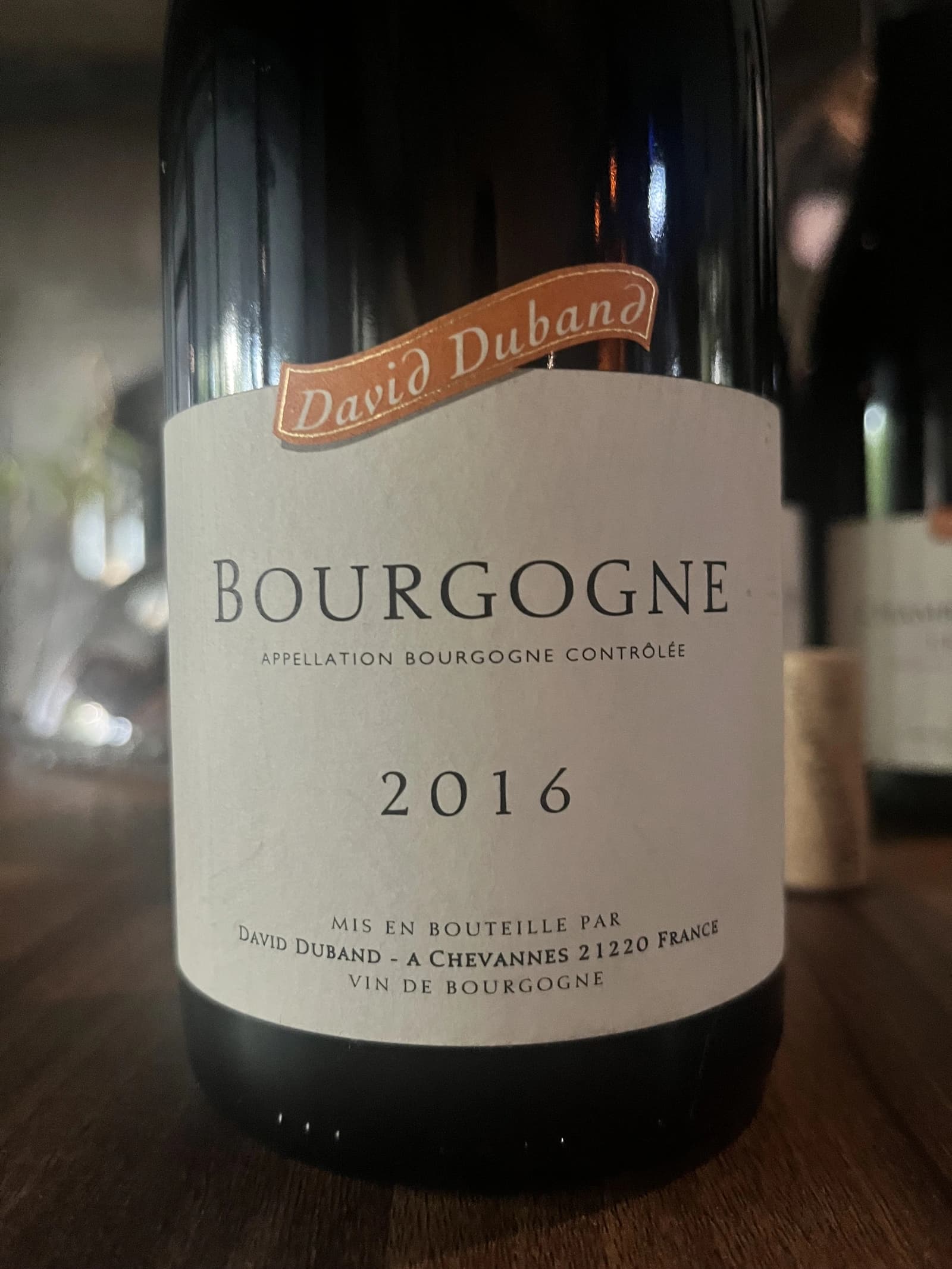 David Duband Bourgogne 2016